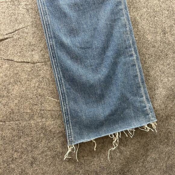 Paige Jeans Women’s 30 Colette Crop Flare Raw Hem Denim Boho Casual Retro - Picture 4 of 11